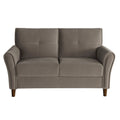 Causeuse Confort Velours Marron Dossiers Moelleux