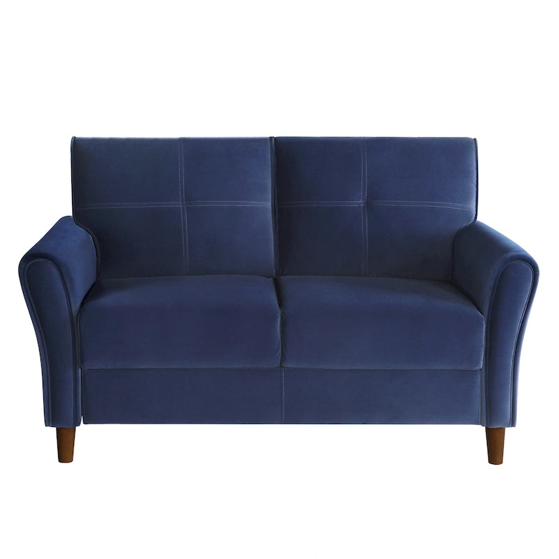 Causeuse Confort Velours Marron Dossiers Moelleux