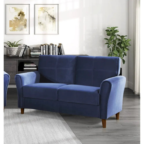 Causeuse Confort Velours Marron Dossiers Moelleux