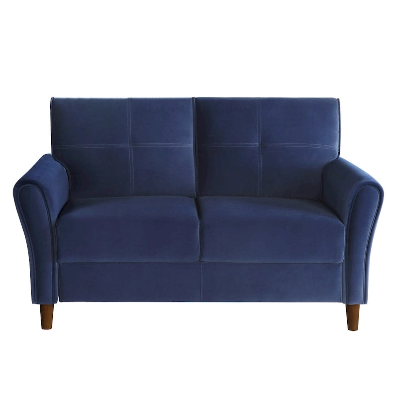 Causeuse Confort Velours Marron Dossiers Moelleux