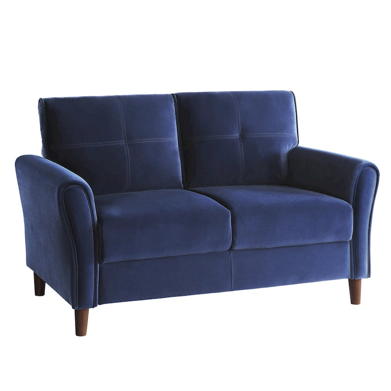 Causeuse Confort Velours Marron Dossiers Moelleux