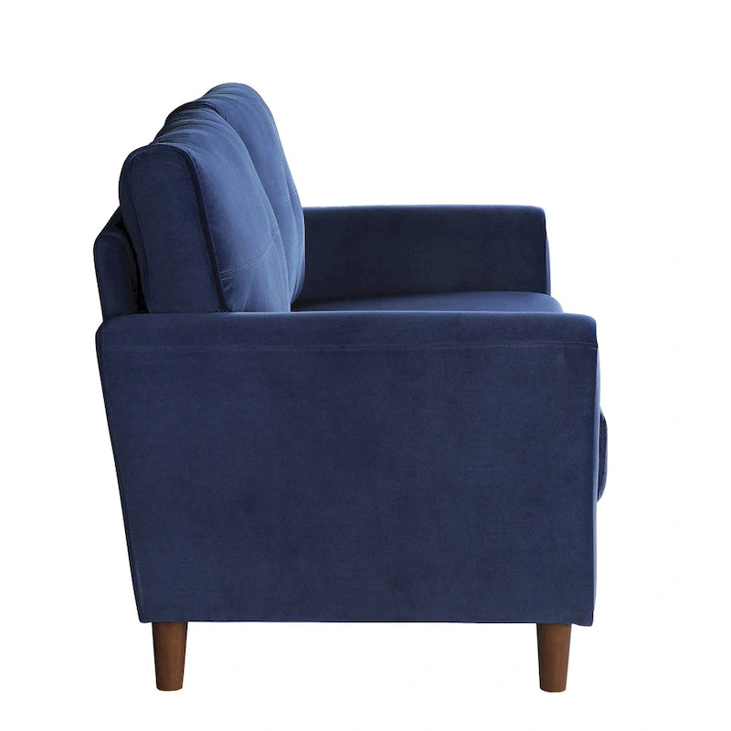 Causeuse Confort Velours Marron Dossiers Moelleux