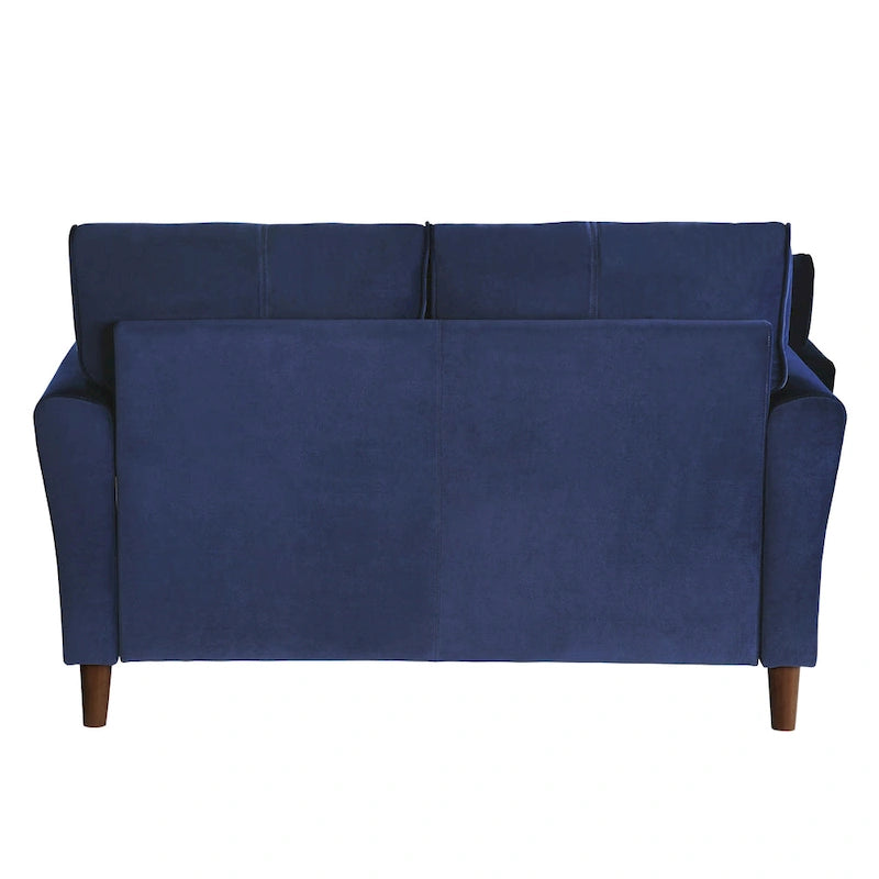 Causeuse Confort Velours Marron Dossiers Moelleux