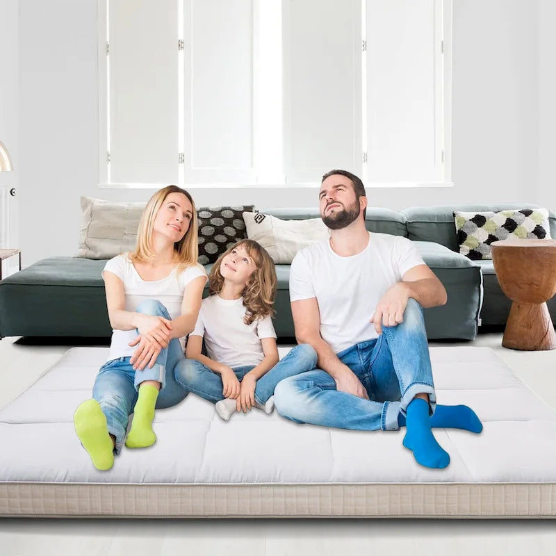 Matelas Futon Japonais Roulable Avec Sac de Rangement
