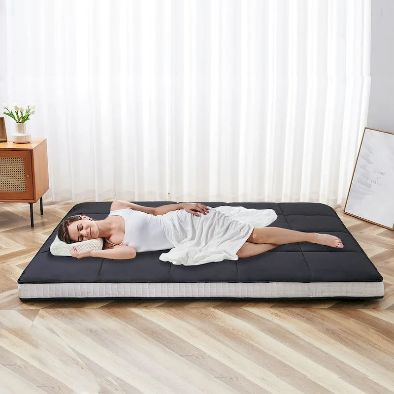 Matelas Futon Japonais Roulable Avec Sac de Rangement