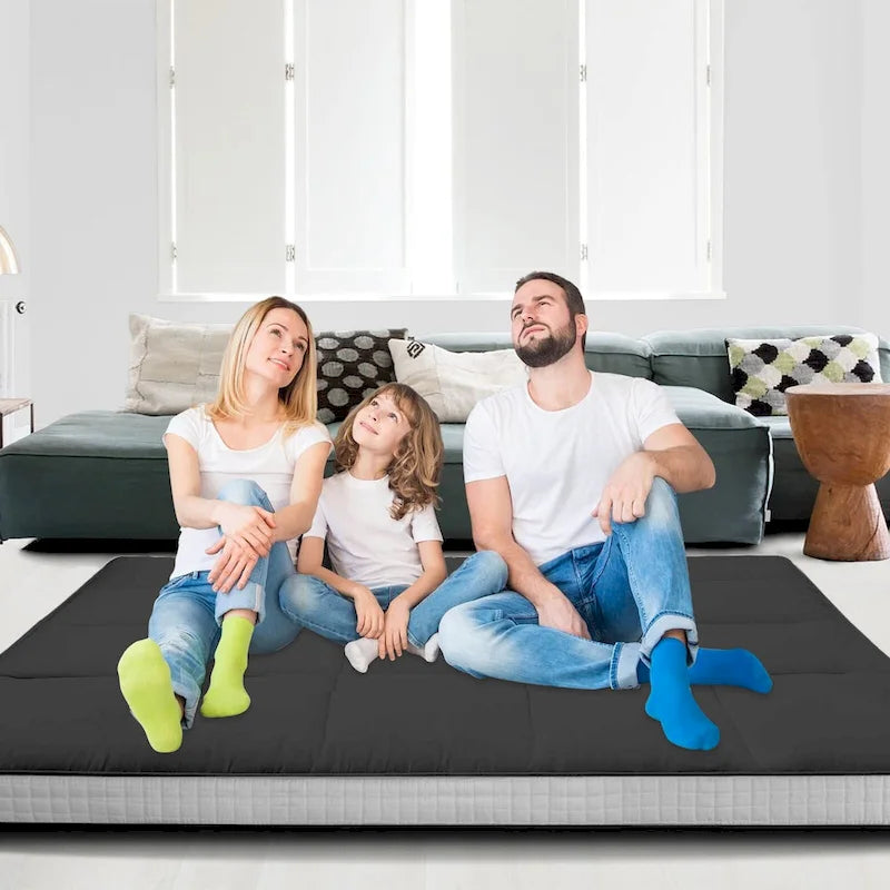 Matelas Futon Japonais Roulable Avec Sac de Rangement