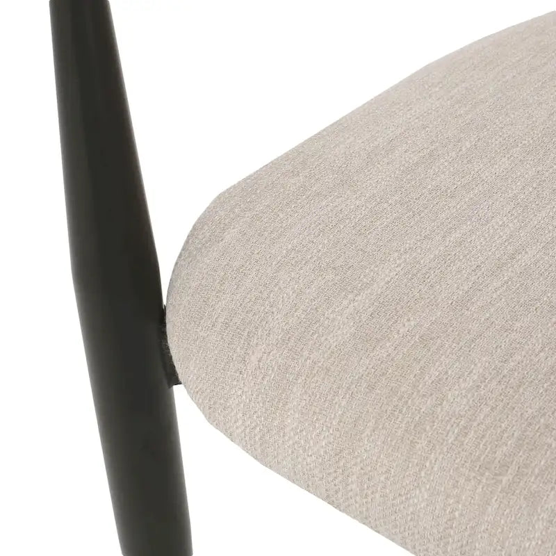 Chaises de salle à manger modernes industrielles rembourrées avec cadre en fer
