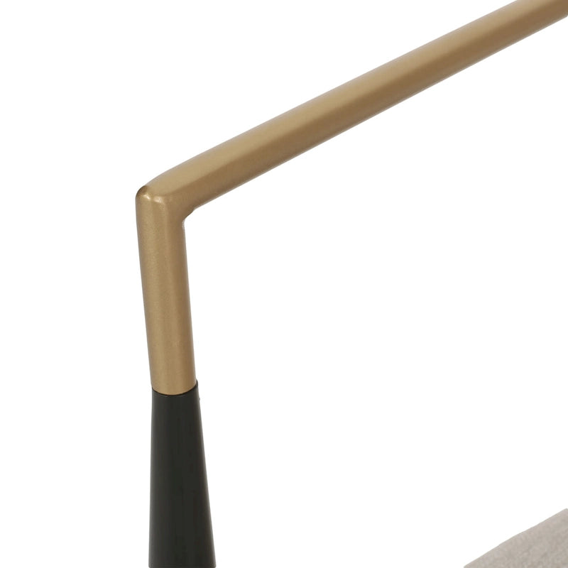Chaises de salle à manger modernes industrielles rembourrées avec cadre en fer