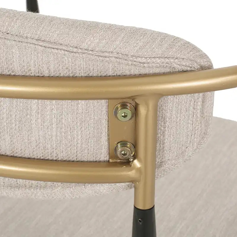 Chaises de salle à manger modernes industrielles rembourrées avec cadre en fer