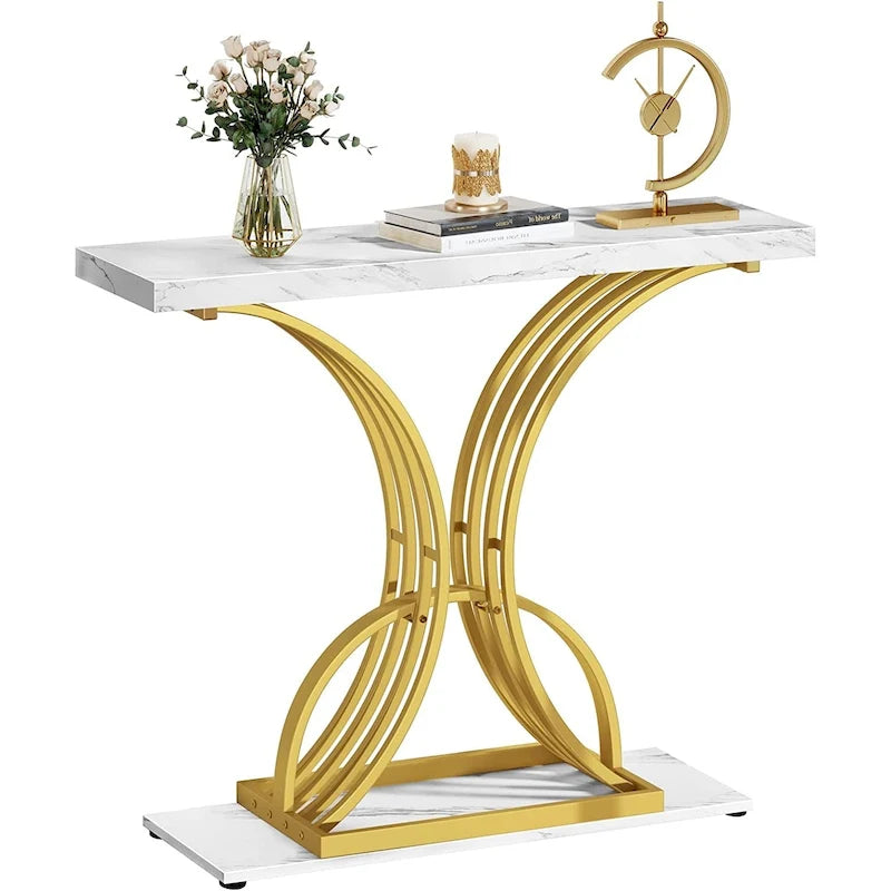 Bureau d'ordinateur à 5 tiroirs, en bois et métal, pour bureau ou salon