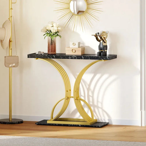 Bureau d'ordinateur à 5 tiroirs, en bois et métal, pour bureau ou salon