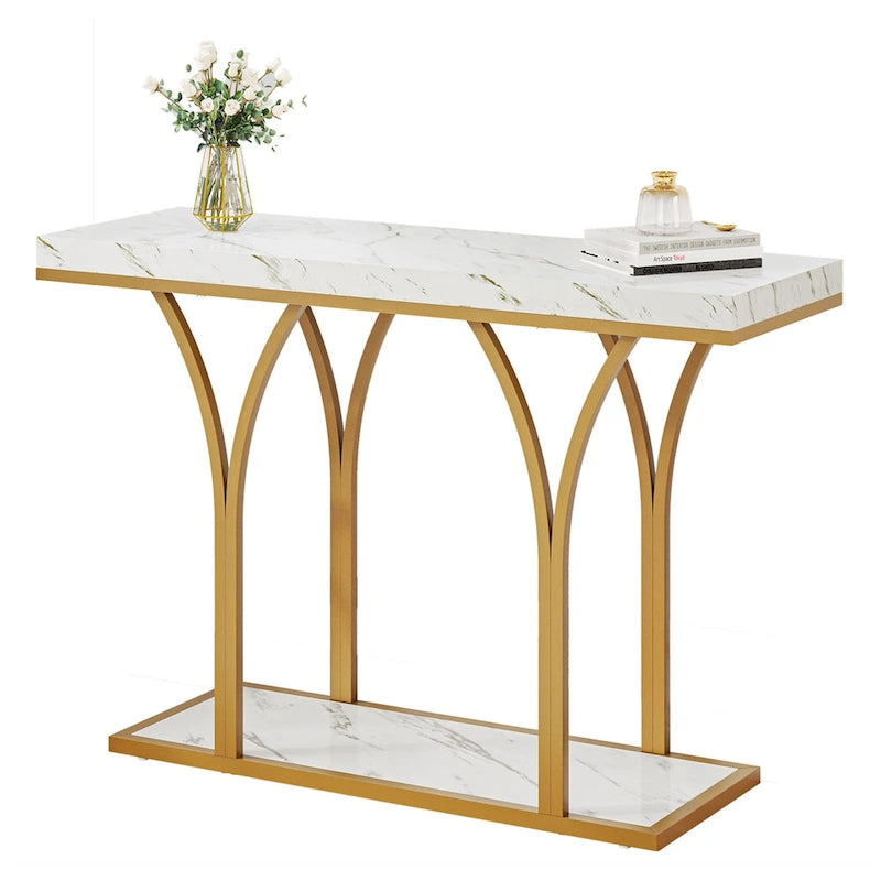 Bureau d'ordinateur à 5 tiroirs, en bois et métal, pour bureau ou salon