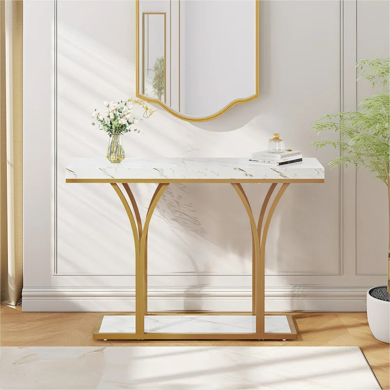 Bureau d'ordinateur à 5 tiroirs, en bois et métal, pour bureau ou salon