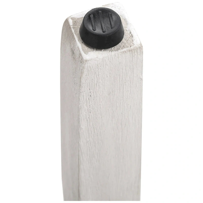 Tabouret de comptoir rembourré en polyester blanc antique
