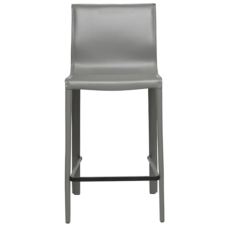 Tabouret de comptoir en cuir moderne