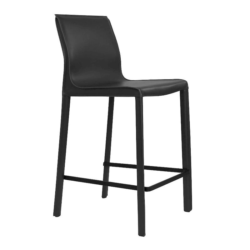 Tabouret de comptoir en cuir moderne