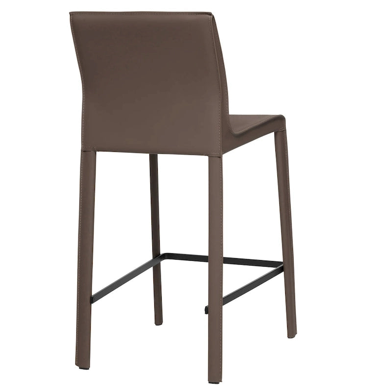 Tabouret de comptoir en cuir moderne