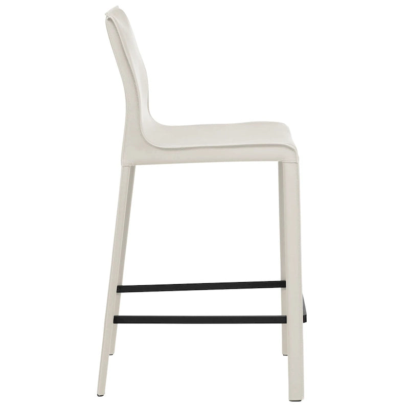 Tabouret de comptoir en cuir moderne