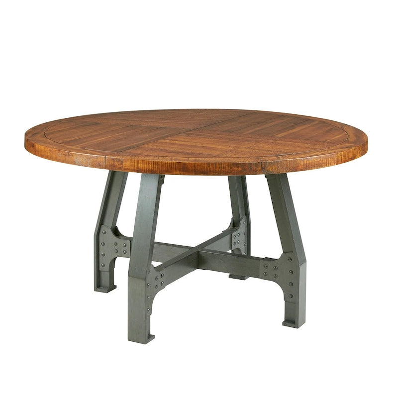Table ronde de salle à manger/de réunion - Ambre/Graphite