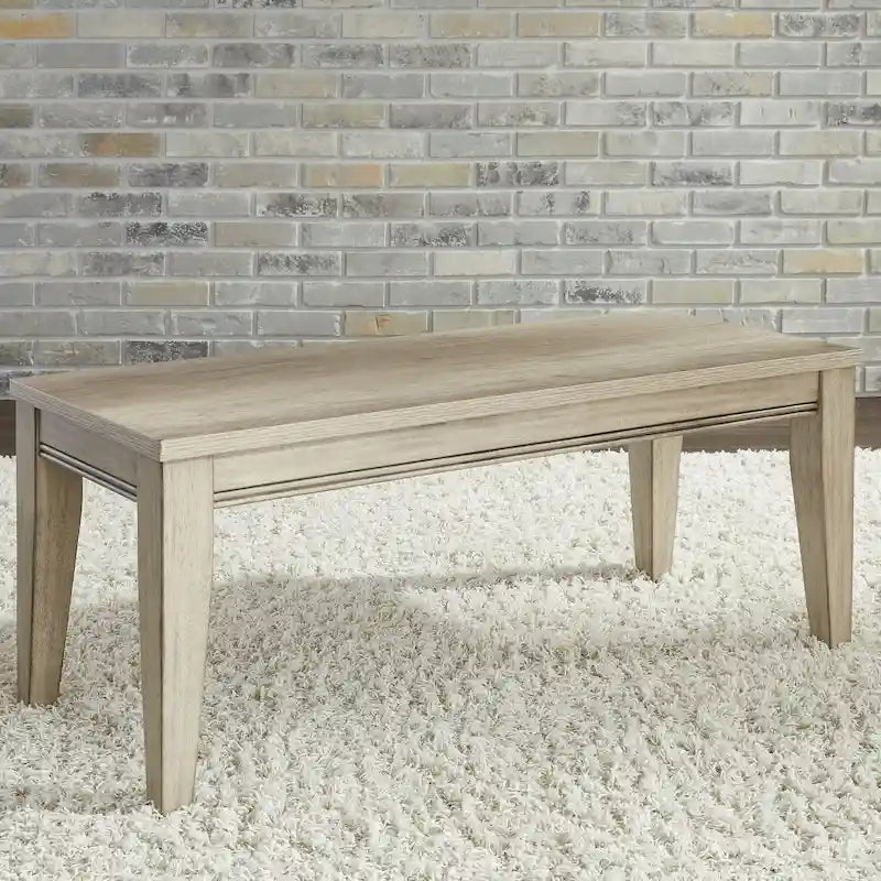 Banc brun clair, finition grès