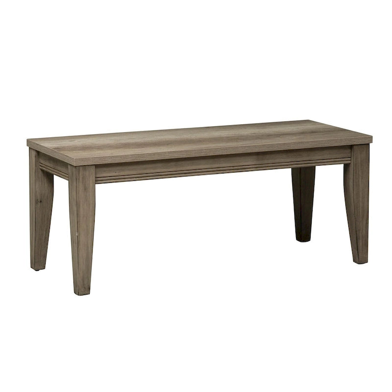 Banc brun clair, finition grès