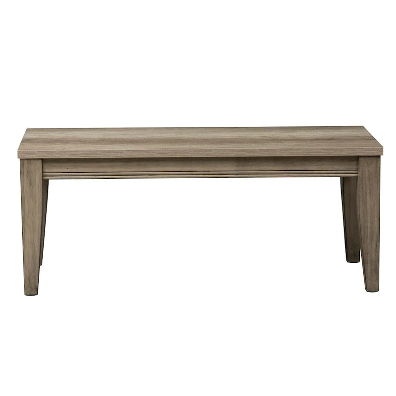 Banc brun clair, finition grès