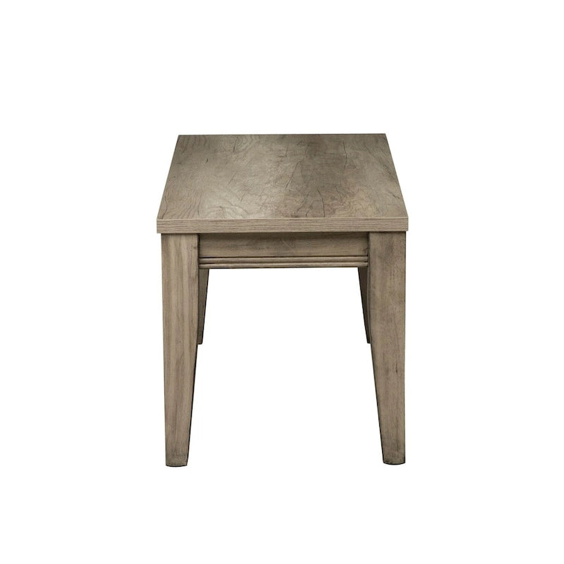 Banc brun clair, finition grès