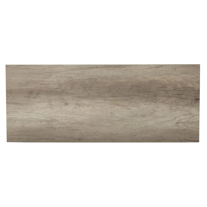 Banc brun clair, finition grès