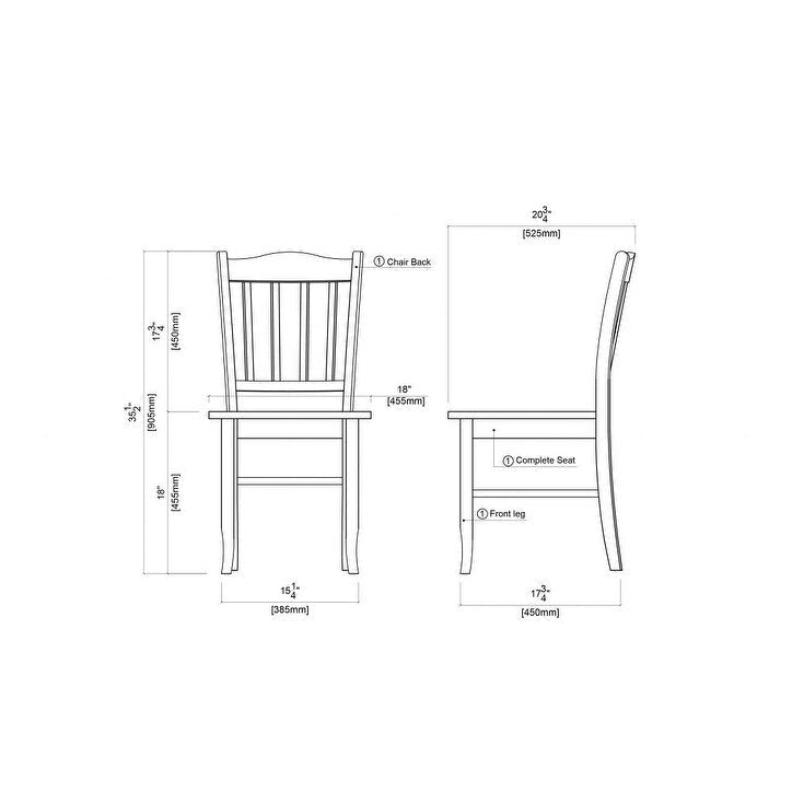 Chaises de salle à manger d'appoint