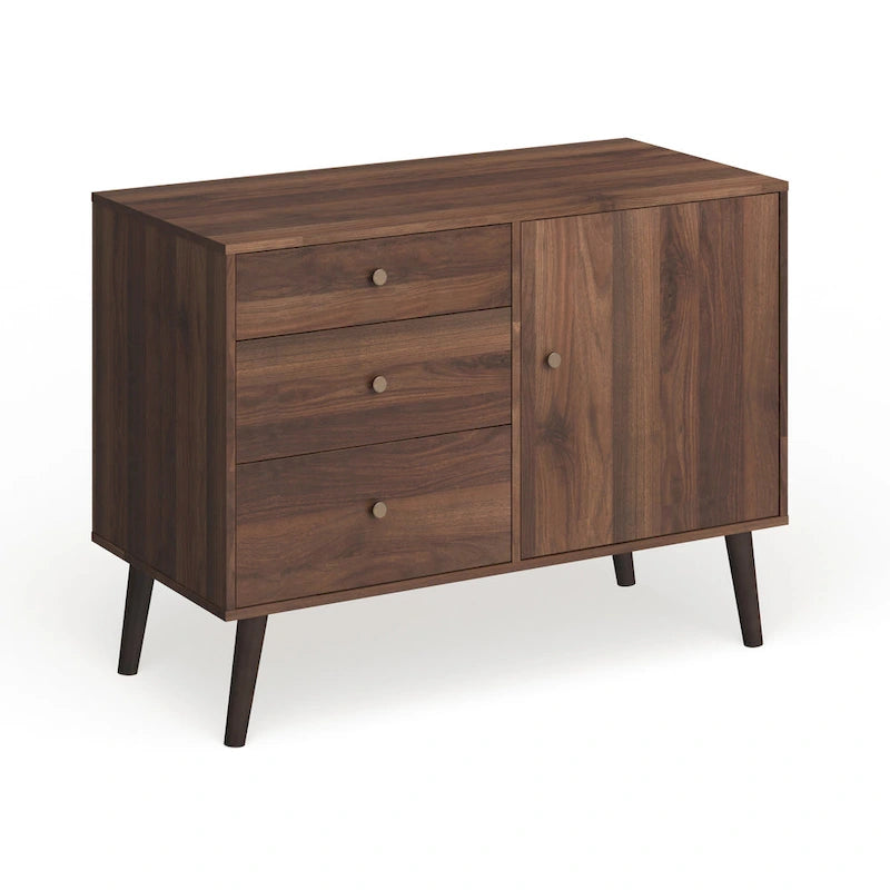 Buffet/Enfilade Moderne du Milieu du Siècle à 3 Tiroirs