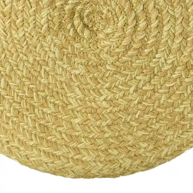 Pouf/Repose-pieds rond en polyester pour l'intérieur et l'extérieur