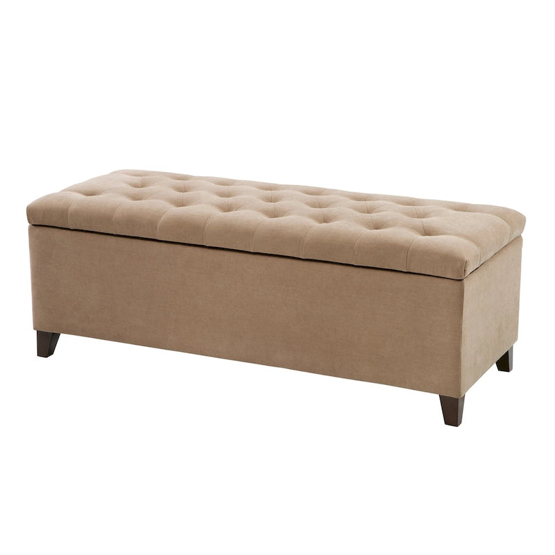 Banc de rangement capitonné