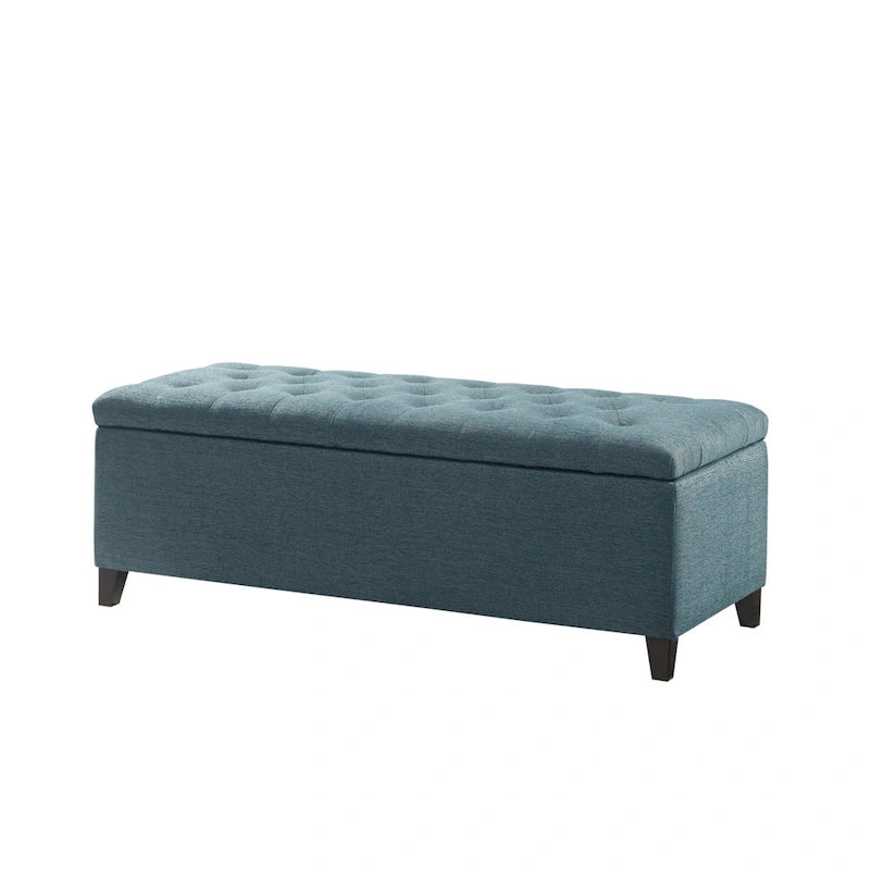 Banc de rangement capitonné
