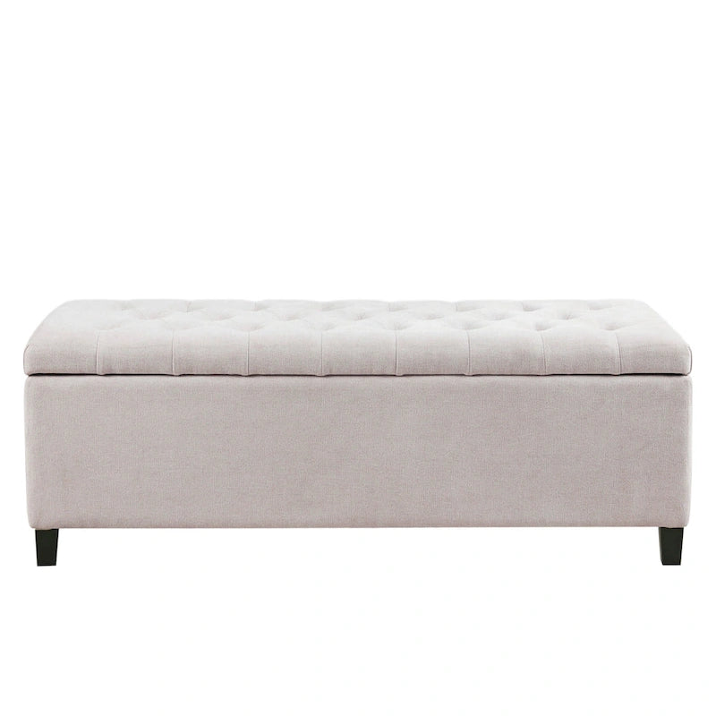 Banc de rangement capitonné