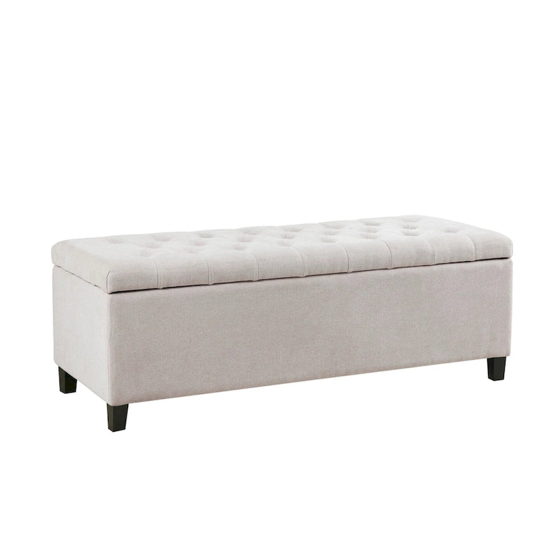 Banc de rangement capitonné