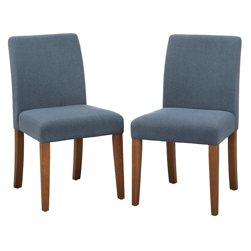 Chaise de salle à manger contemporaine, pieds finition noyer clair