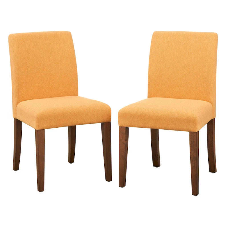 Chaise de salle à manger contemporaine, pieds finition noyer clair