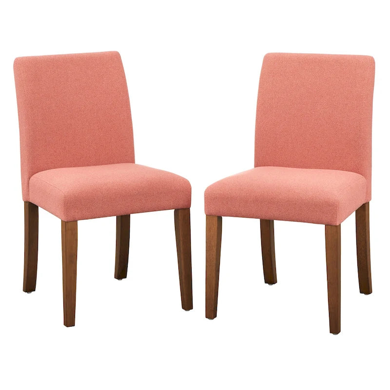 Chaise de salle à manger contemporaine, pieds finition noyer clair