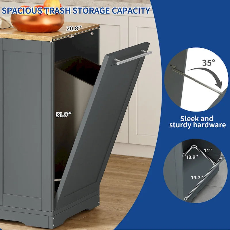 Îlot de cuisine roulant avec rangement, armoire de cuisine mobile portable, chariot de cuisine mobile