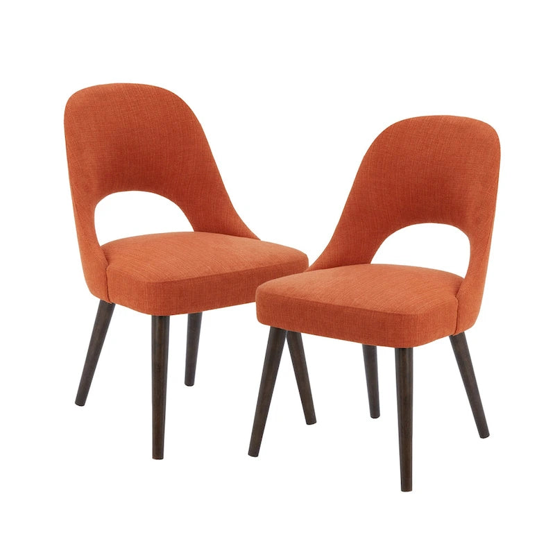 Chaises de salle à manger rembourrées avec dossier ajouré