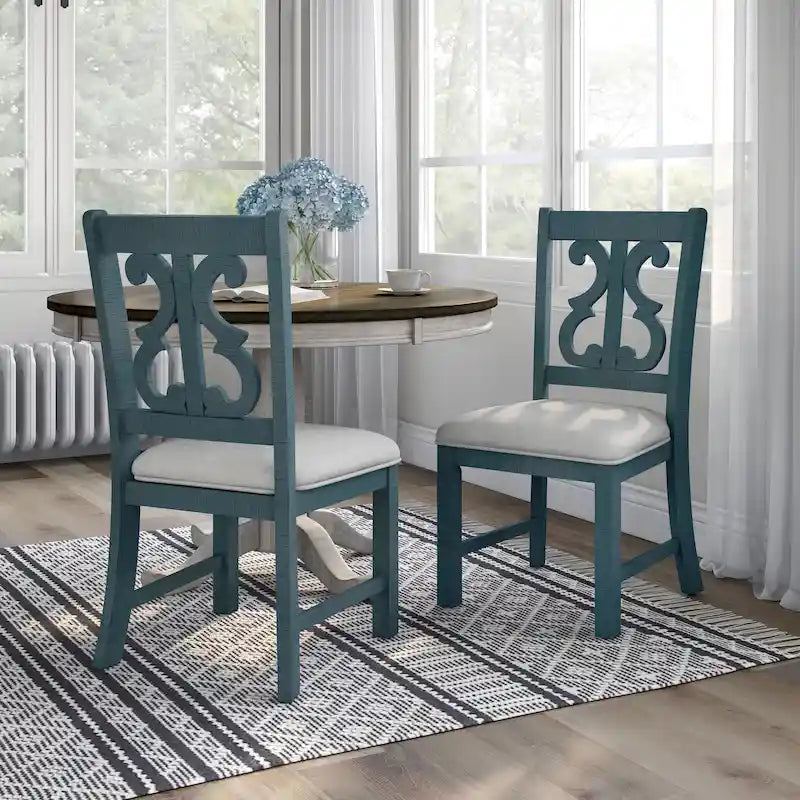 Chaises de salle à manger en bois rustique