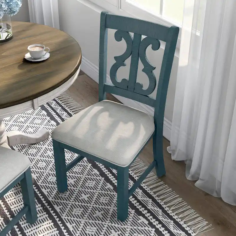 Chaises de salle à manger en bois rustique