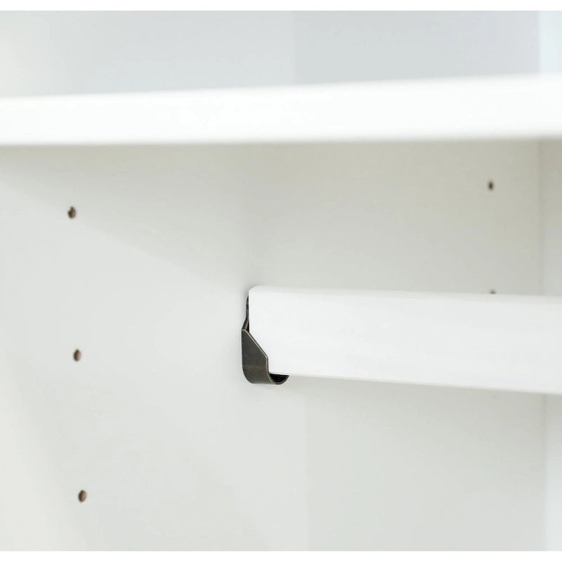Armoire 4 portes en bois massif avec portes en bois massif ou portes miroir