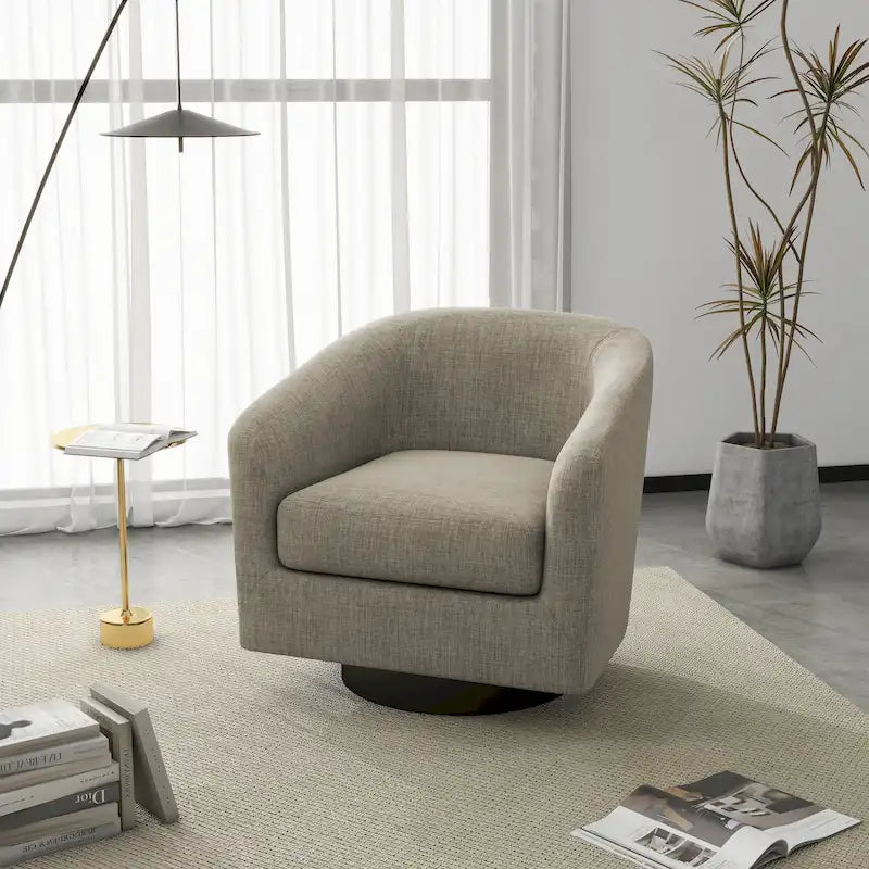 Fauteuils d'appoint pivotants à 360° modernes
