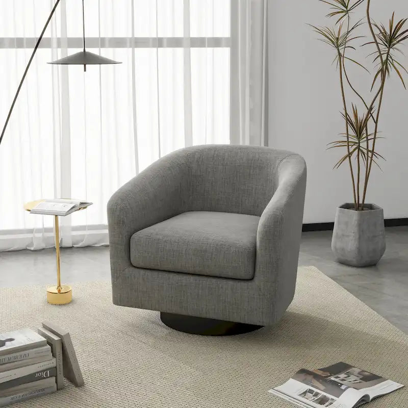 Fauteuils d'appoint pivotants à 360° modernes