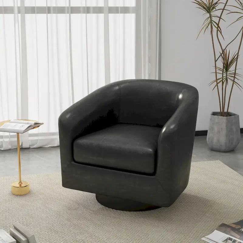 Fauteuils d'appoint pivotants à 360° modernes