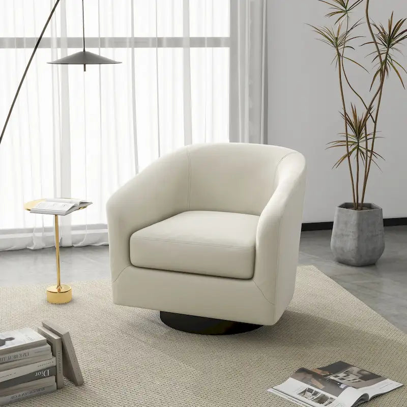 Fauteuils d'appoint pivotants à 360° modernes