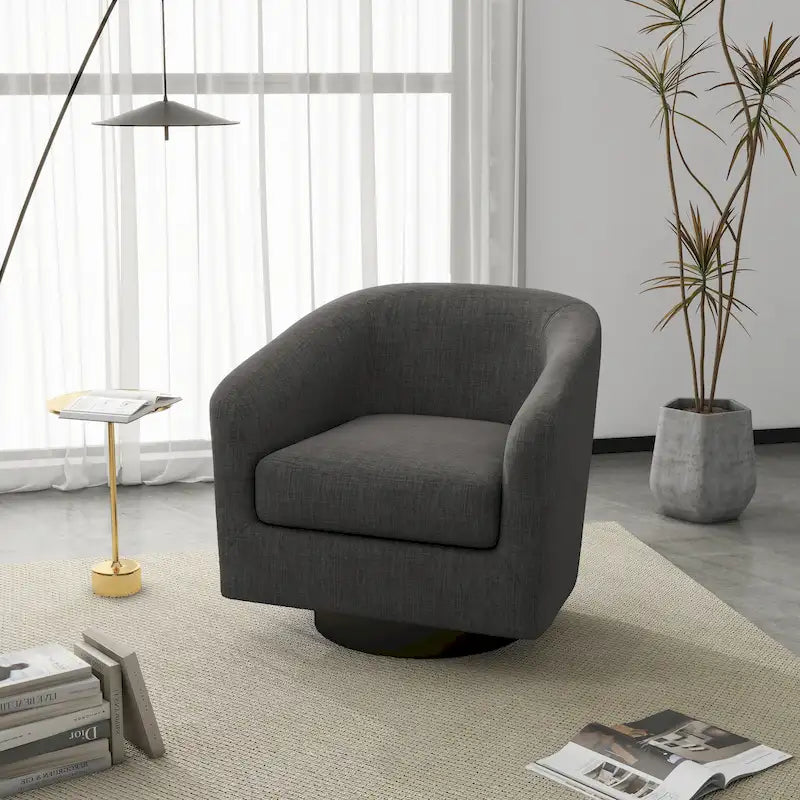 Fauteuils d'appoint pivotants à 360° modernes
