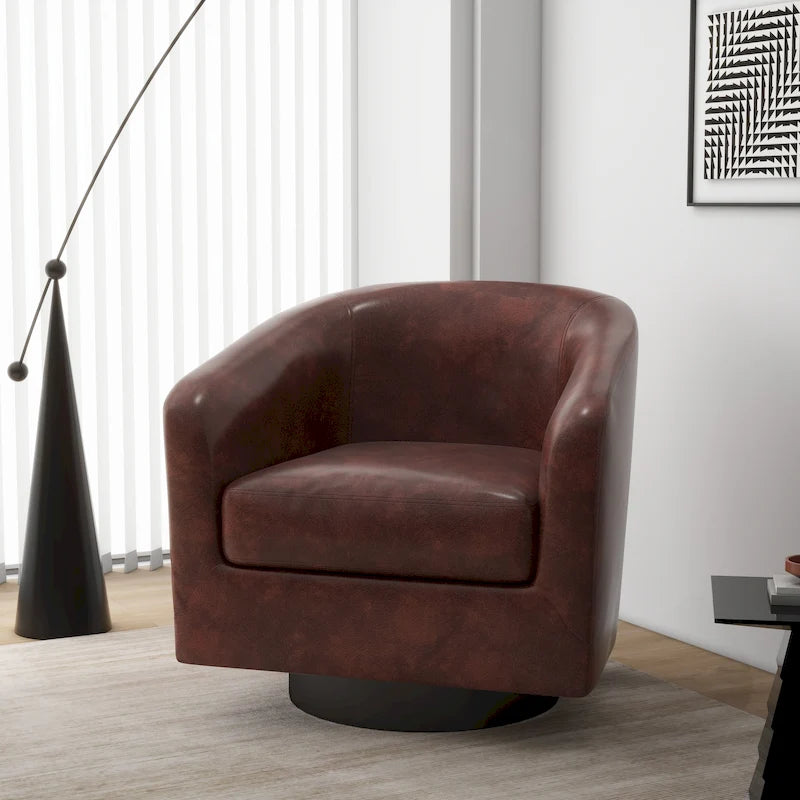 Fauteuils d'appoint pivotants à 360° modernes