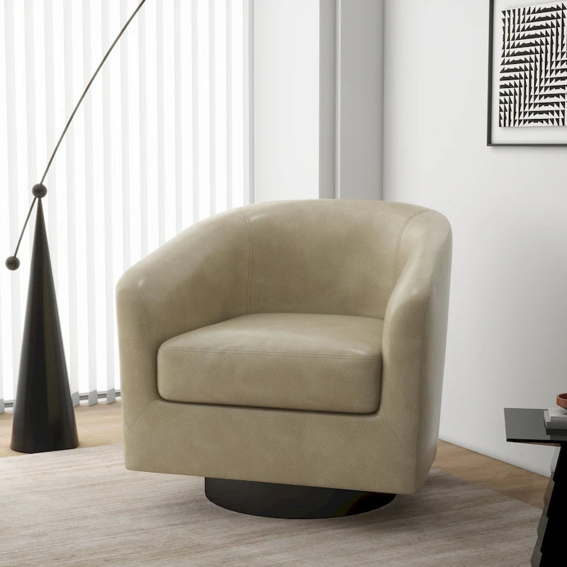 Fauteuils d'appoint pivotants à 360° modernes